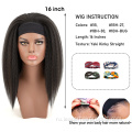 Синтетические машинные парики с повязкой на голову для чернокожих женщин